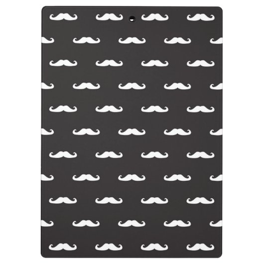 Mustache hipster patroon klembord (Achterkant)