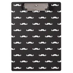 Mustache hipster patroon klembord