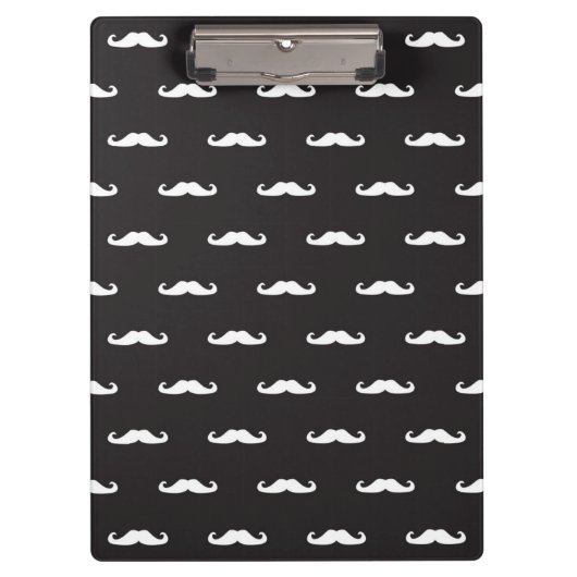 Mustache hipster patroon klembord (Voorkant)