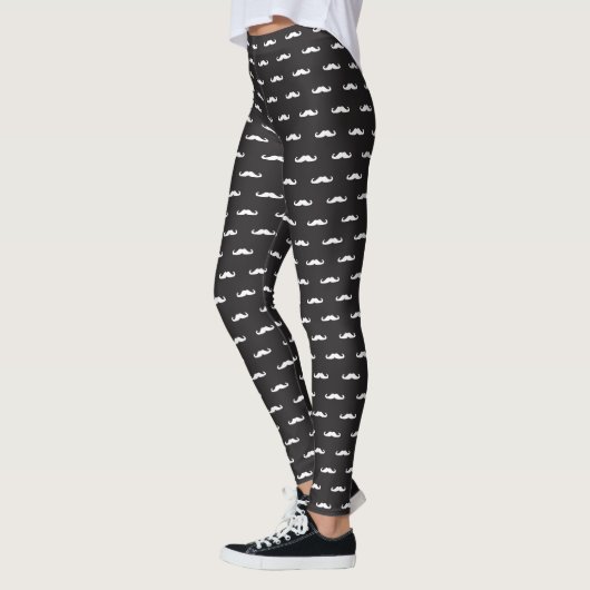 Mustache hipster patroon leggings (Links)