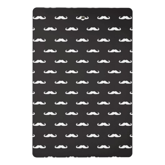 Mustache hipster patroon mini klembord (Achterkant)