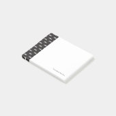 Mustache hipster patroon post-it® notes (Schuin)