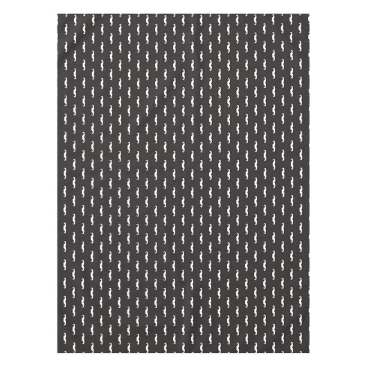 Mustache hipster patroon tafelkleed (Voorkant)