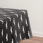 Mustache hipster patroon tafelkleed (Voorbeeld)
