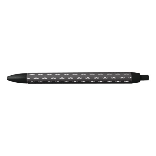 Mustache hipster patroon zwarte inkt pen (Voorkant)