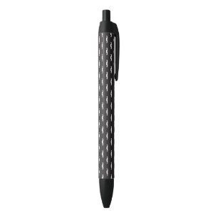 Mustache hipster patroon zwarte inkt pen