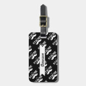 Mustache Hipster Retro Patroon Bagagelabel (Voorkant verticaal)