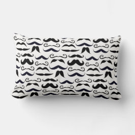 Mustache Hipster Retro Patroon Kussen