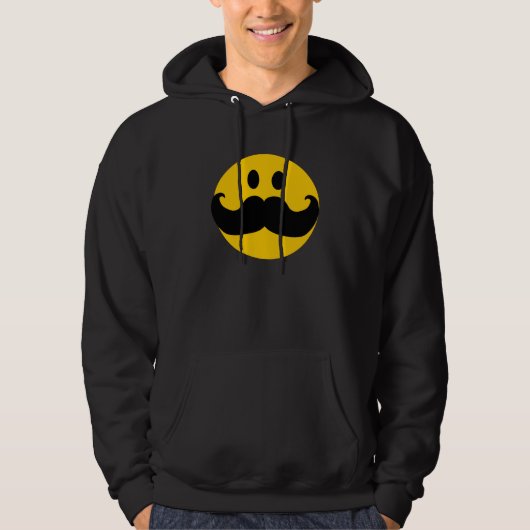 Mustache Hoodie (Voorkant)