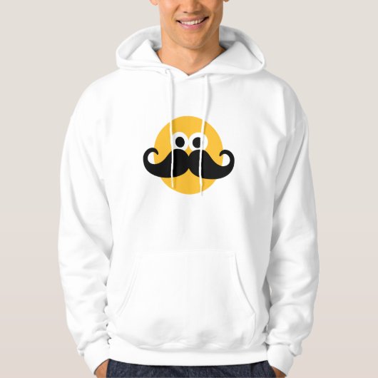 Mustache Hoodie (Voorkant)