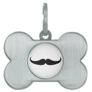 Mustache Huisdieren Naamplaatje