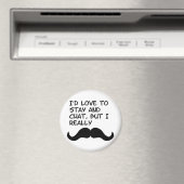 Mustache Humor Magneet (Insitu (Vaatwasser))