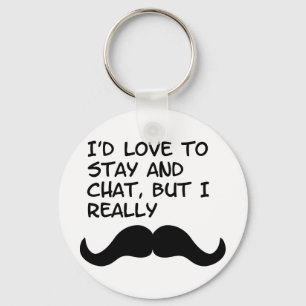 Mustache Humor Sleutelhanger
