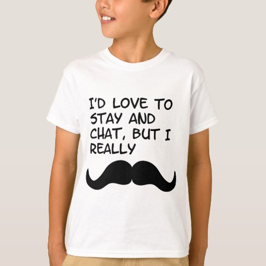 Mustache Humor T-shirt (Voorkant)