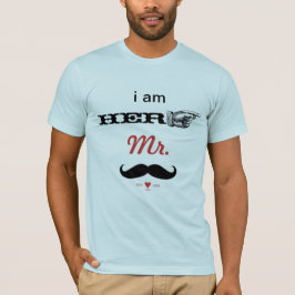 MUSTACHE Ik ben haar Mr Foto Props Tri-Blend Shirt