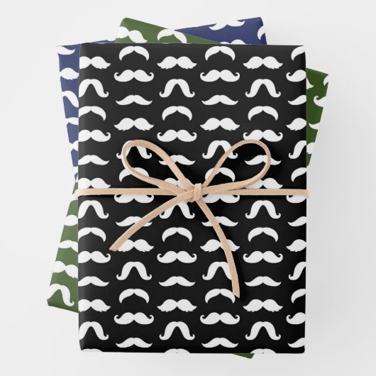 Mustache Inpakpapier Vel (In situ)