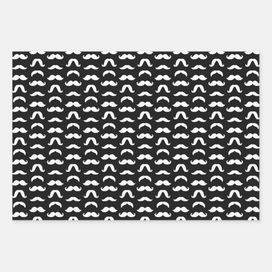 Mustache Inpakpapier Vel (Voorkant)