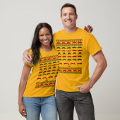Mustache Invasion Ugly KerstSweater T-Shirt (Unisex)