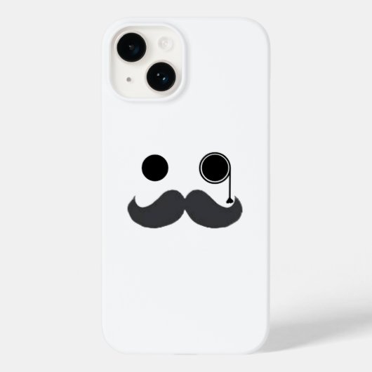 Mustache iPhone 14 telefoonhoesje Case-Mate iPhone Case (Achterkant)