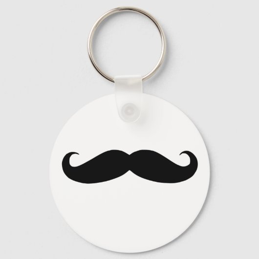 Mustache is grappig sleutelhanger (Voorkant)