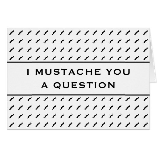 Mustache je een vraag-mod Stripe (Voorkant Horizontaal)