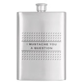 Mustache je een vraag-mod Stripe Flacon (Voorkant)