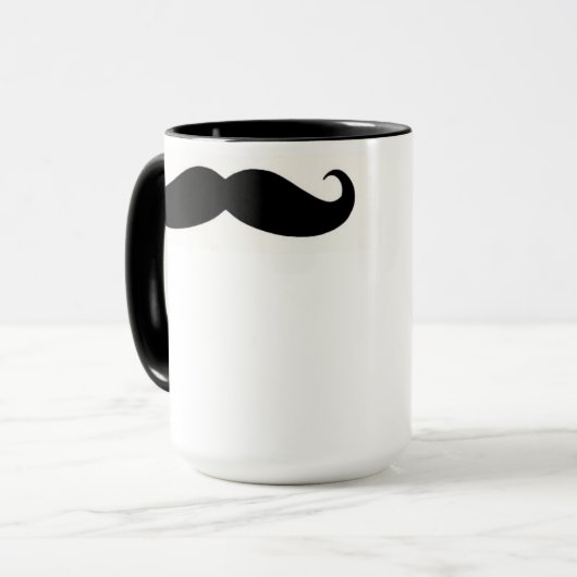 Mustache je een vraag-Mok Mok (Voorkant links)