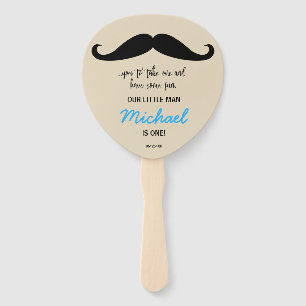 Mustache ...Je moet er een nemen. Ons kleine man i Handwaaier