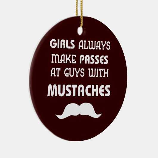 Mustache Keramisch Ornament (Rechts)