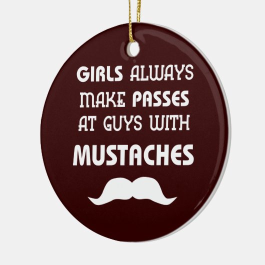 Mustache Keramisch Ornament (Links)