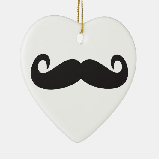 Mustache Keramisch Ornament (Rechts)