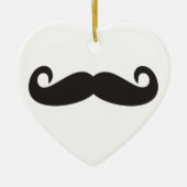 Mustache Keramisch Ornament (Voorkant)