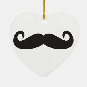 Mustache Keramisch Ornament