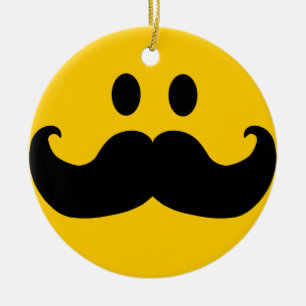 Mustache Keramisch Ornament