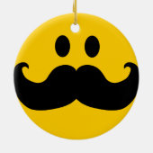 Mustache Keramisch Ornament (Achterkant)