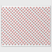 Mustache Kerstmis: doormidden door de sneeuw Cadeaupapier (Vlak)