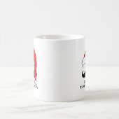 Mustache Kerstmis: doormidden door de sneeuw Koffiemok (Center)