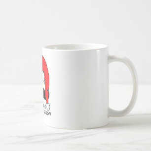 Mustache Kerstmis: doormidden door de sneeuw Koffiemok