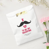 Mustache Kinder Classroom Valentijn Favor Bag Bedankzakje (Gezegeld)
