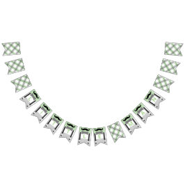 Mustache klein man groen grijs baby boy douche vlaggetjes