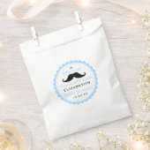 Mustache Kleine Man Baby shower Gast Bedankzakje (Geknipt)