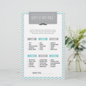 Mustache / Kleine Man Wat zit er in je Purse Game (Staand voorkant)