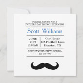 Mustache & Kroon Vaderdag Kaart (Achterkant)