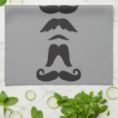 Mustache Line Up Theedoek (Gevouwen)