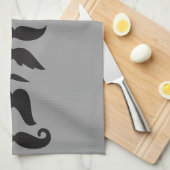 Mustache Line Up Theedoek (Quarter Fold)