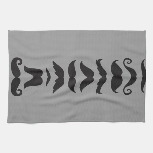 Mustache Line Up Theedoek (Horizontaal)