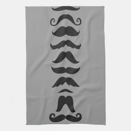Mustache Line Up Theedoek (Verticaal)