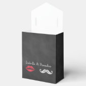 Mustache & Lippen Favor Box Bedankdoosjes (Geopend)