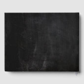 Mustache & Lips Mr. & Mrs Black & Gold Wedding Gastenboek (Achterkant)