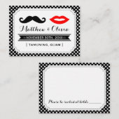 Mustache & Lips Plaats Kaarten Plaatskaartje (Voorkant / Achterkant)